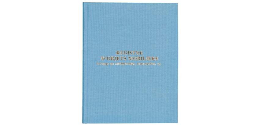 Registre imprimé d'objets mobiliers Exacompta 4440E - 24 x 32 cm 100 pages