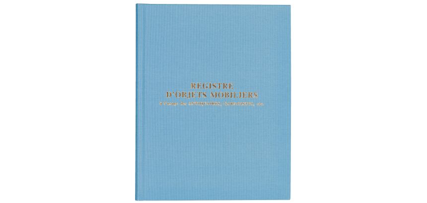 Registre d'objets mobiliers pour antiquaires garagistes brocanteurs Exacompta 4440E