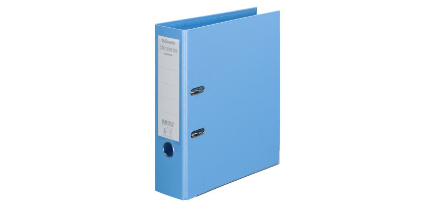 Classeurs à levier plastifiés Esselte Chromos Plus coloris tendance - dos 8 cm