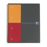 Cuaderno espiral Oxford International Activebook A+ 24 x 29,7 cm - perforado 4 agujeros - cuadros pequeños - 160 páginas