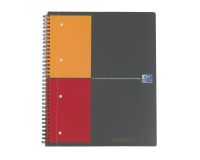Cuaderno espiral Oxford International Activebook A+ 24 x 29,7 cm - perforado 4 agujeros - cuadros pequeños - 160 páginas