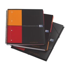 Blocco a spirale OXFORD Activebook Colori assortiti A quadretti microperforazione A4+