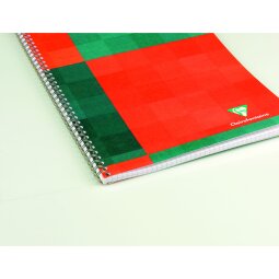 Notebook Clairefontaine spiral binding 180 pages 16,5 x 21 cm lined assorted colors