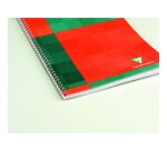 Cahier spirale Clairefontaine - 16,5 x 21 cm - blanc ligné - 180 pages