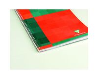 Cahier spirale Clairefontaine - 16,5 x 21 cm - blanc ligné - 180 pages