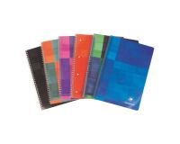 Cahier spirales Clairefontaine - 16,5 x21 cm - petits carreaux - 180 pages