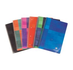 Cahier spirales Clairefontaine - 16,5 x21 cm - petits carreaux - 180 pages