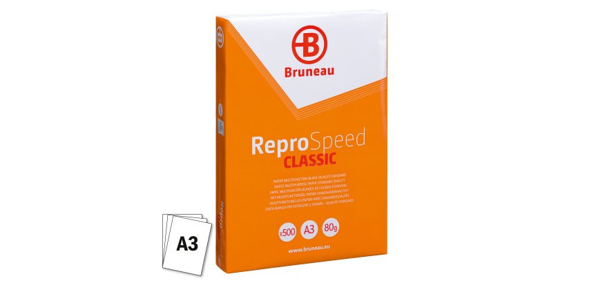 Papier A3 blanc 80 g Bruneau Reprospeed - Ramette de 500 feuilles