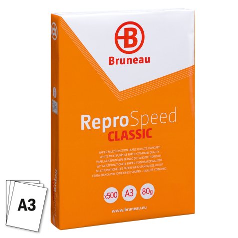 Papier A3 blanc 80 g Bruneau Reprospeed - Ramette de 500 feuilles