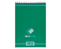 Bloc sténo Office Oxford 14,8 x 21 cm spirale vert - 90 feuilles unies