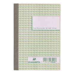 Carnet Manifold Exacompta quadrillé 5 x 5 14,8 x 10,5 cm 50 pages double exemplaires