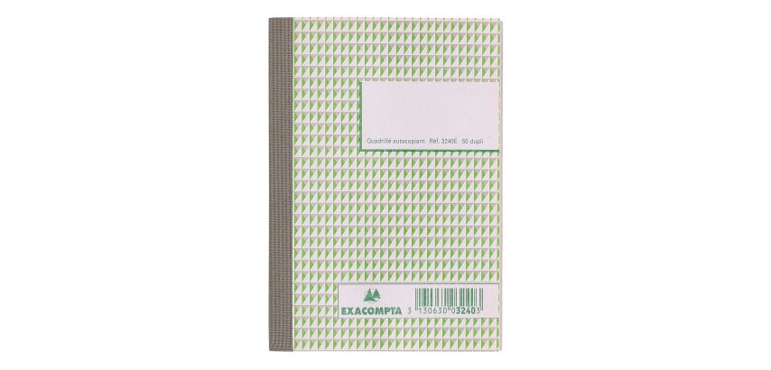Carnet Manifold Exacompta quadrillé 5 x 5 14,8 x 10,5 cm 50 pages double exemplaires