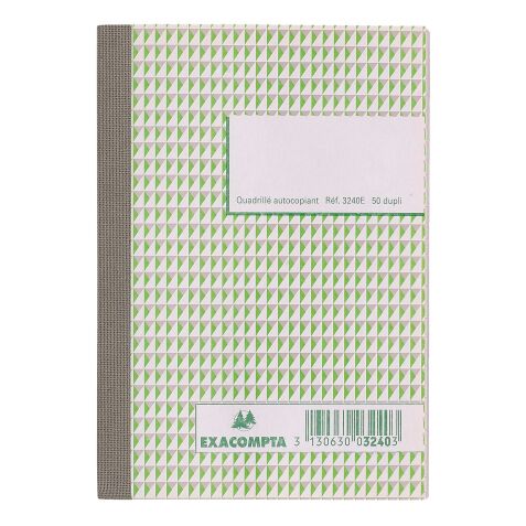 Carnet Manifold Exacompta quadrillé 5 x 5 14,8 x 10,5 cm 50 pages double exemplaires