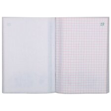 Manifold Exacompta geruit 5 x 5 50 pagina's 14,8 x 10,5 cm drie exemplaren