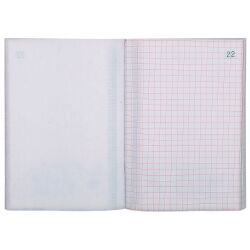 Manifold Exacompta checked 5 x 5 50 pages 14,8 x 10,5 cm triple exemplaries