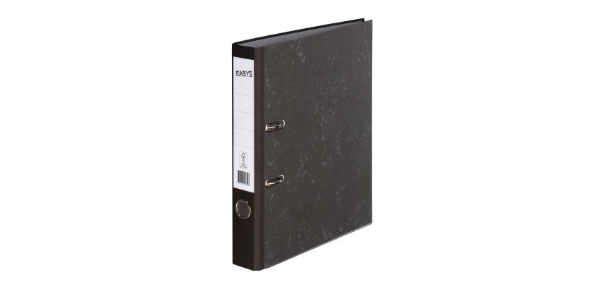Lever arch files in cardboard with back of 5 cm grey
