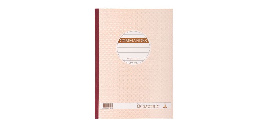 Cahier de commande Manifold Le Dauphin autocopiant A4 50 pages triple exemplaires