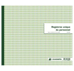 Registre piqûre unique du personnel Exacompta 6620 E