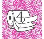 Papier toilette quadruple épaisseur Renova lotionné fraîcheur florale - 60 rouleaux de 140 feuilles