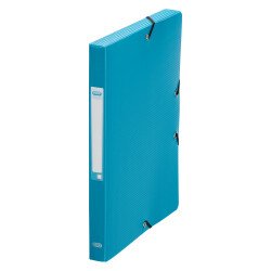 Chemise box Oxford Memphis plastique 24x32 cm dos 2,5 cm - couleurs mode assorties