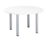 Vergadertafel B 120 cm 4 buisvormige poten Excellens