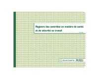 Registre piqûre contrôle de sécurité Exacompta 6616