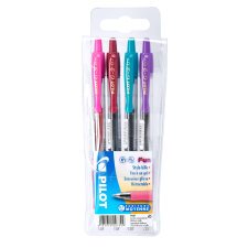 Pilot G2, set of 4 pens, tip 0.7 mm, assorted fun colours