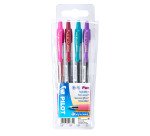 Stylo roller Pilot G2 couleurs assorties fun - Pochette de 4
