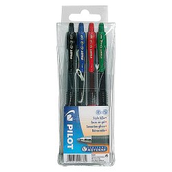 Etui 4 Pilot G2 0,7 mm klassieke kleuren geassorteerd