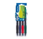 Stylo roller Pilot G2 couleurs assorties classiques - Pochette de 4