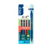 Retractable Pilot G2 rollerball pen 0.7mm medium point - Pack of 4