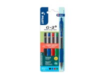 Stylo roller Pilot G2+ rétractable pointe 0,7 mm écriture moyenne - Pochette de 4