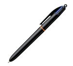 Stylo bille Bic 4 couleurs rétractable Pro noir 1 mm couleurs classique