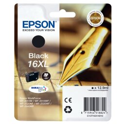 Cartouche Epson 16XL noire haute capacité pour imprimante jet d'encre