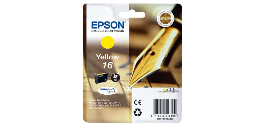 Cartouche Epson16 couleurs séparées pour imprimante jet d'encre