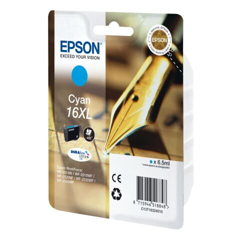 Epson 16 XL / C13T16324010 Cartucho original cian de alta capacidad (450 páginas)