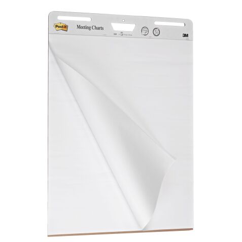 Pack of 2 paperboards + 1 free - Meeting Chart Post-it mobile easel with adhesive sheets 77.4 x 63 cm