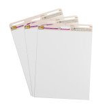 Pack of 2 paperboards + 1 free - mobile easel Meeting Chart Post-it with adhesive sheets 77.4 x 63 cm