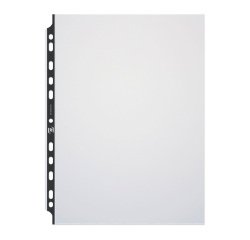 Pochettes perforées Oxford A4 polypropylène lisse 12/100e - Sachet de 20