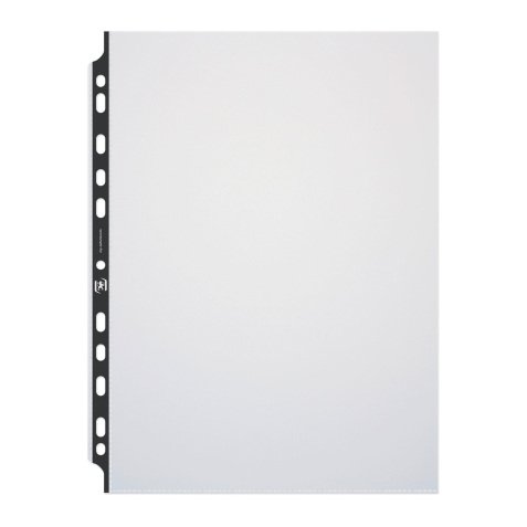 Pochettes perforées Oxford A4 polypropylène lisse 12/100e - Sachet de 20