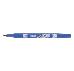 Rotulador CD pilot twin marker azul