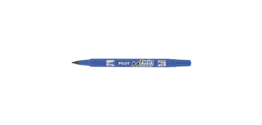 Marqueur permanent Pilot Twin Marker Begreen pointe pinceau de 0,8 et ogive de 2 mm