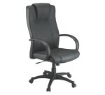 Fauteuil de direction Galb cuir avec têtière intégrée