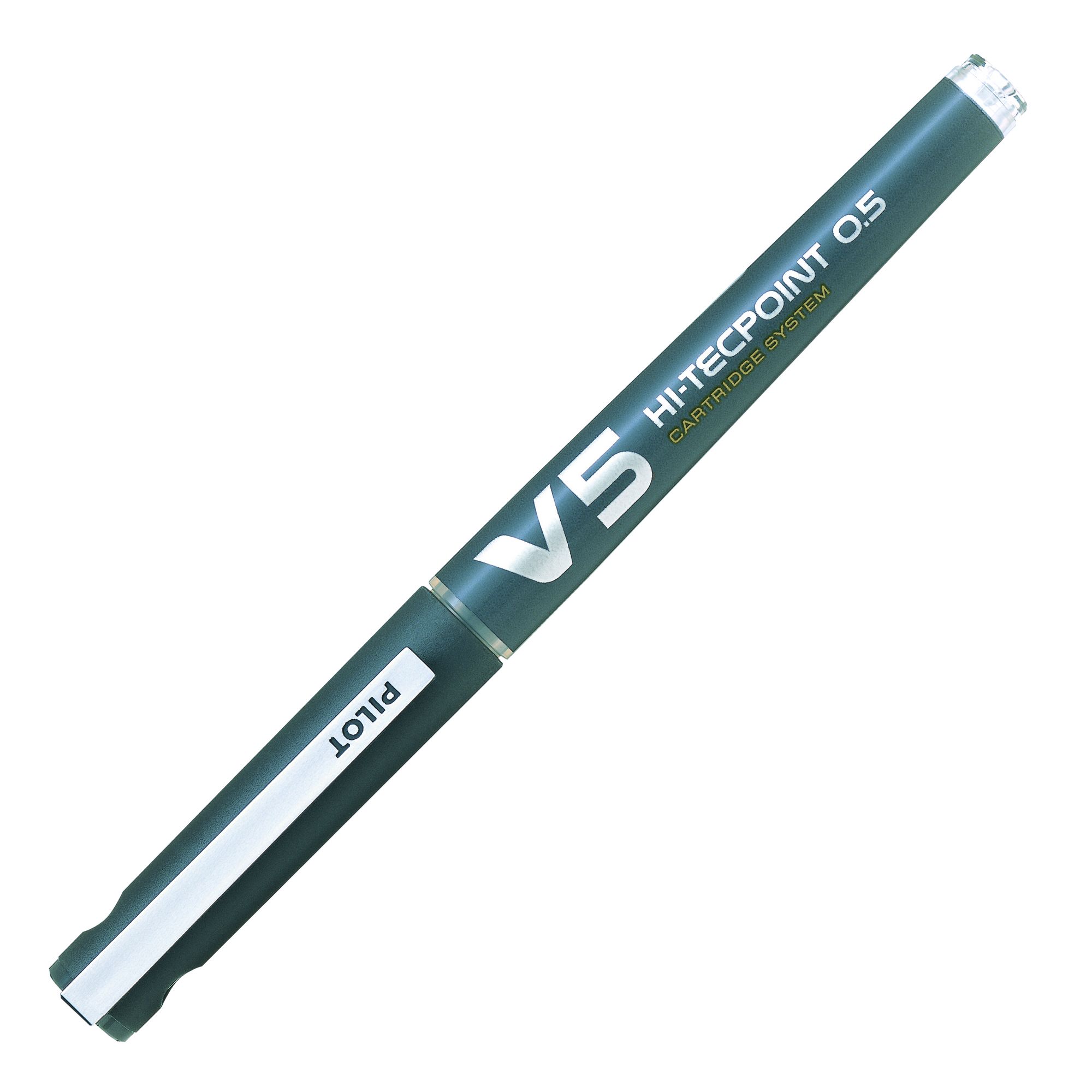 Pilot V5 Hi-Tecpoint Lot De 3 Stylos Roller – Pointe Fine 0,5 Mm, Encre Liquide Intense (Noir, Bleu, Rouge)