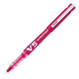 Stylo roller Pilot V5 Hi-tecpoint rechargeable à capuchon pointe 0,5 mm - écriture fine rouge
