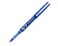 Stylo roller Pilot Hi-tecpoint V7 Begreen rechargeable à capuchon pointe 0,7 mm - écriture moyenne bleu