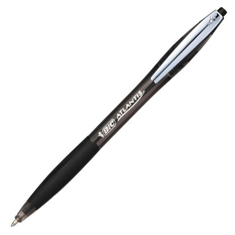 Bolígrafo Bic Atlantis Soft retráctil negro