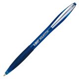 Stylos bille Bic Atlantis soft rétractable pointe 1 mm - écriture fine bleu