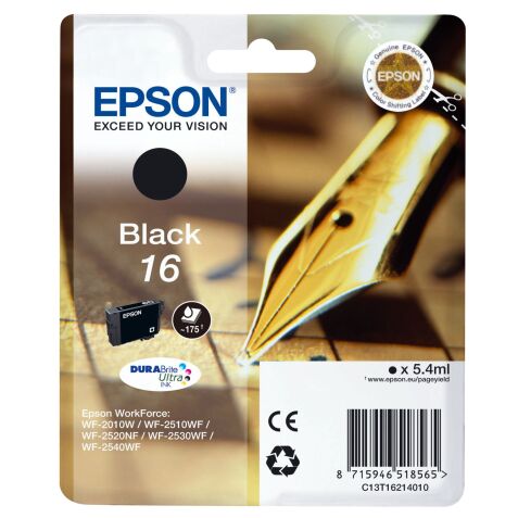 Epson 16 Original Ink Cartridge C13T16214012 Black