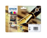 Epson 16 Original Ink Cartridge C13T16264012 Black, Cyan, Magenta, Yellow Pack of 4 Multipack
